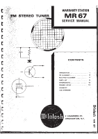 McIntosh MR-67 - Service manual